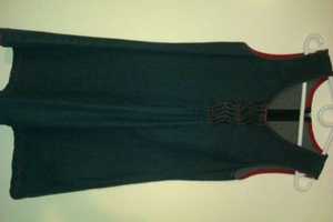 sukienka dżinsowa r.134 + bluzka gratis