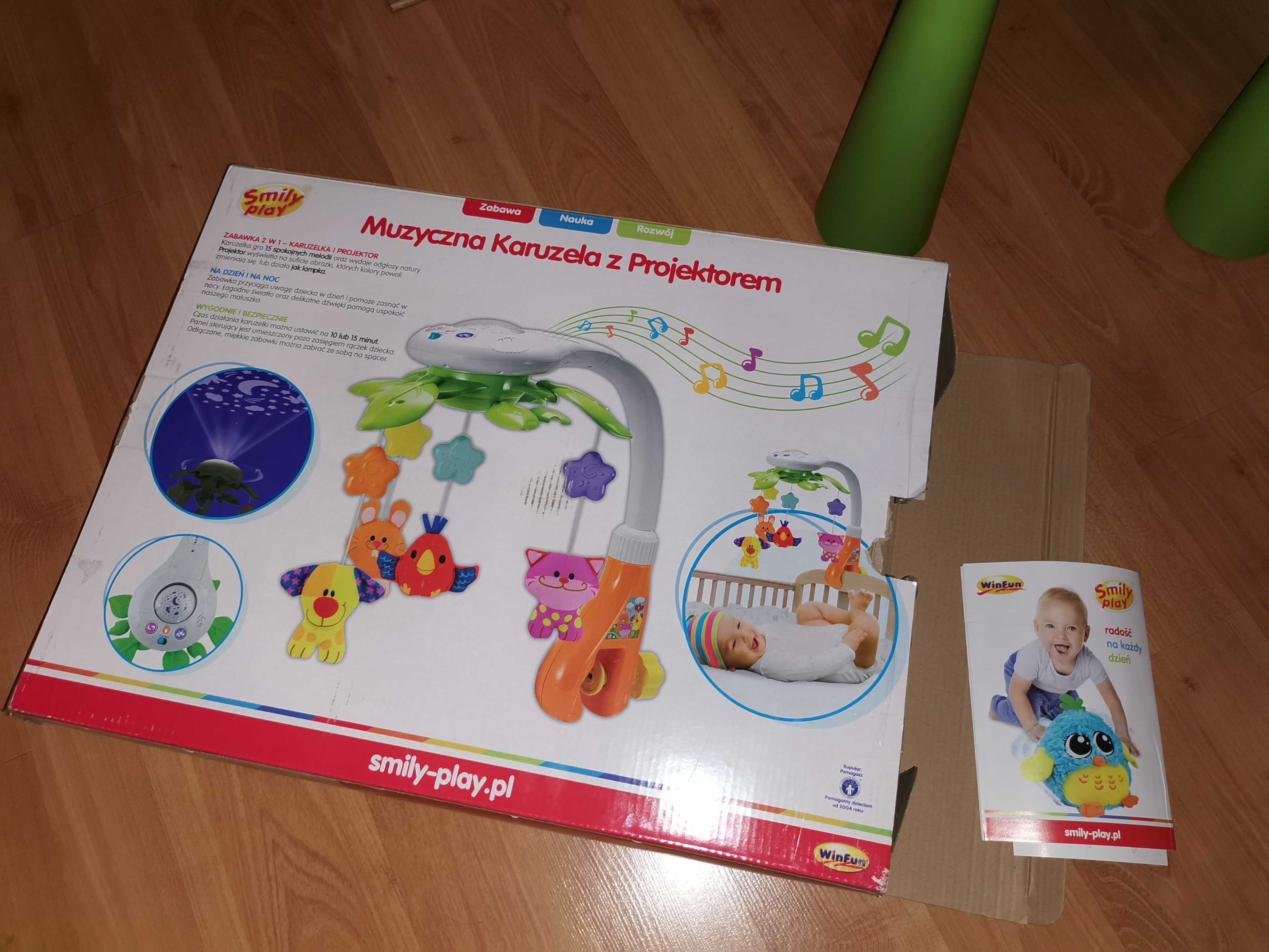 Muzyczna karuzela z projektorem Smily Play
