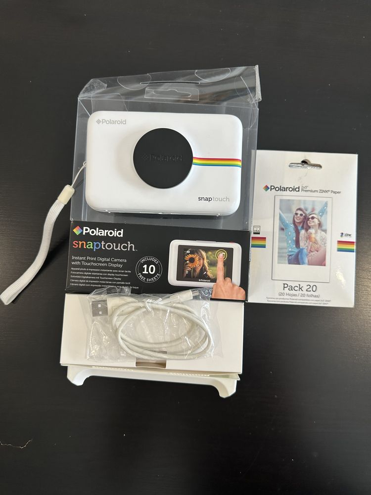 Camara Polaroid snap touch + 20 folhas de impressão