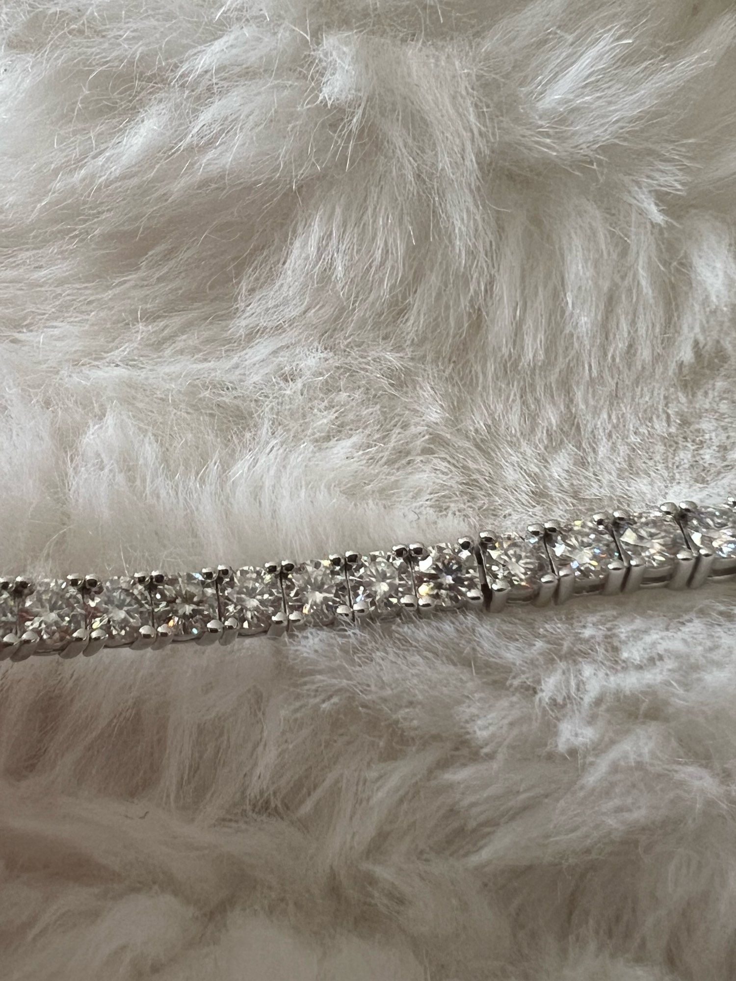 Bracelete tennis de diamante moissonite com certificado GRA