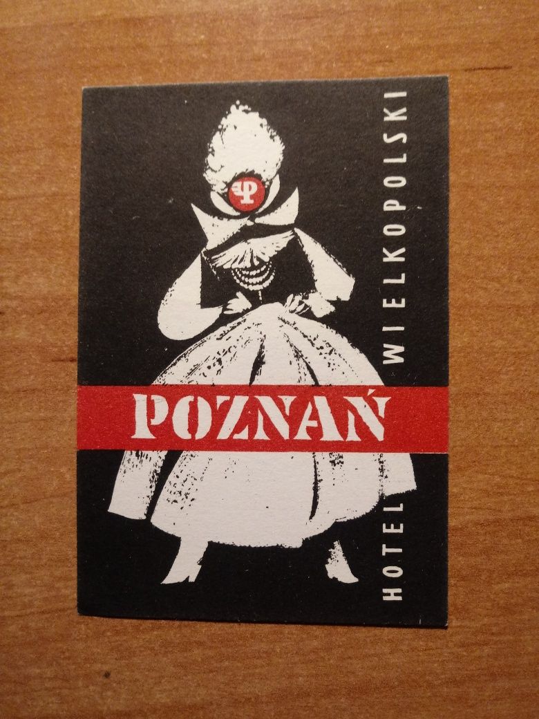 Hotel Wielkopolski w Poznaniu. Naklejka reklamowa. Logo MTP.