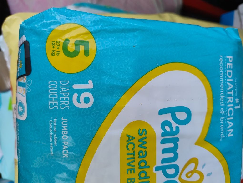 Підгузники Pampers swaddlers 5, 19 шт. США.