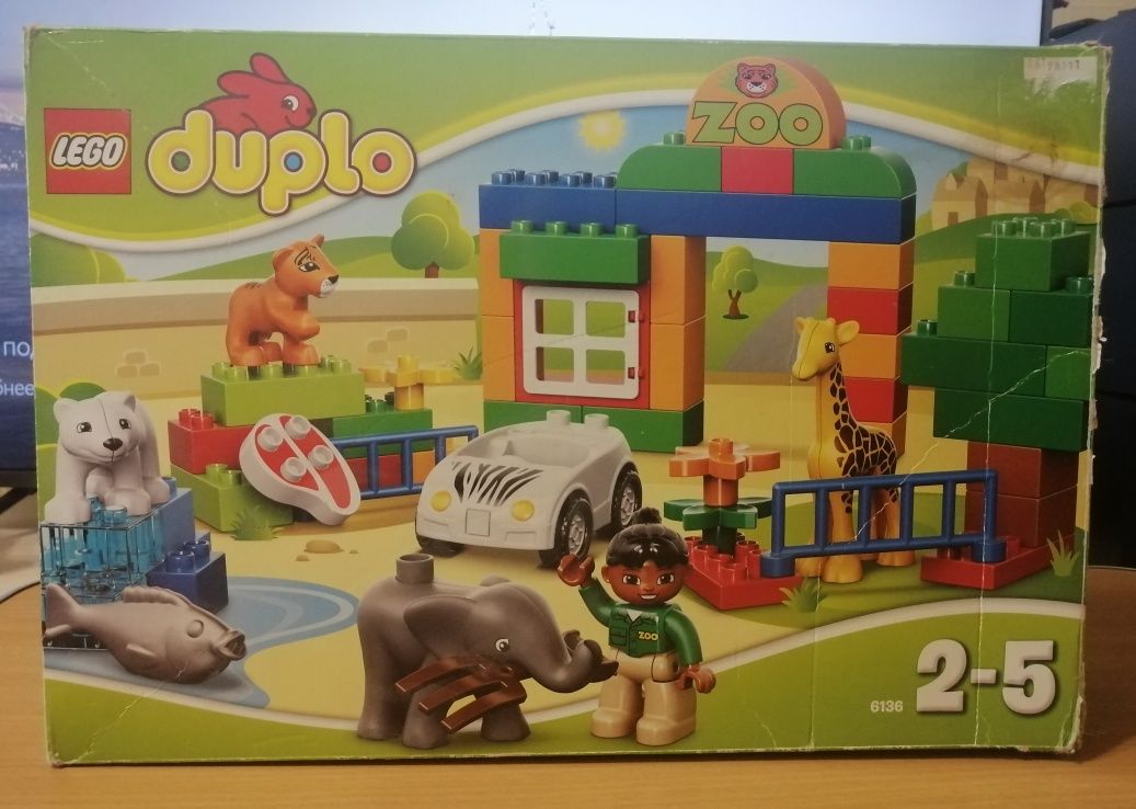 Лего дупло зоопарк Lego Duplo Zoo 6136 конструктор