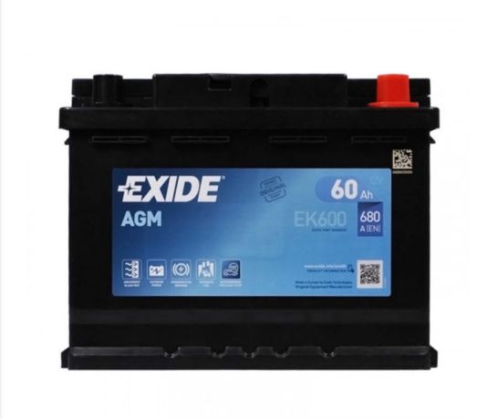 Автомобильный аккумулятор Exide 60Ah 680A Start-Stop AGM EK600