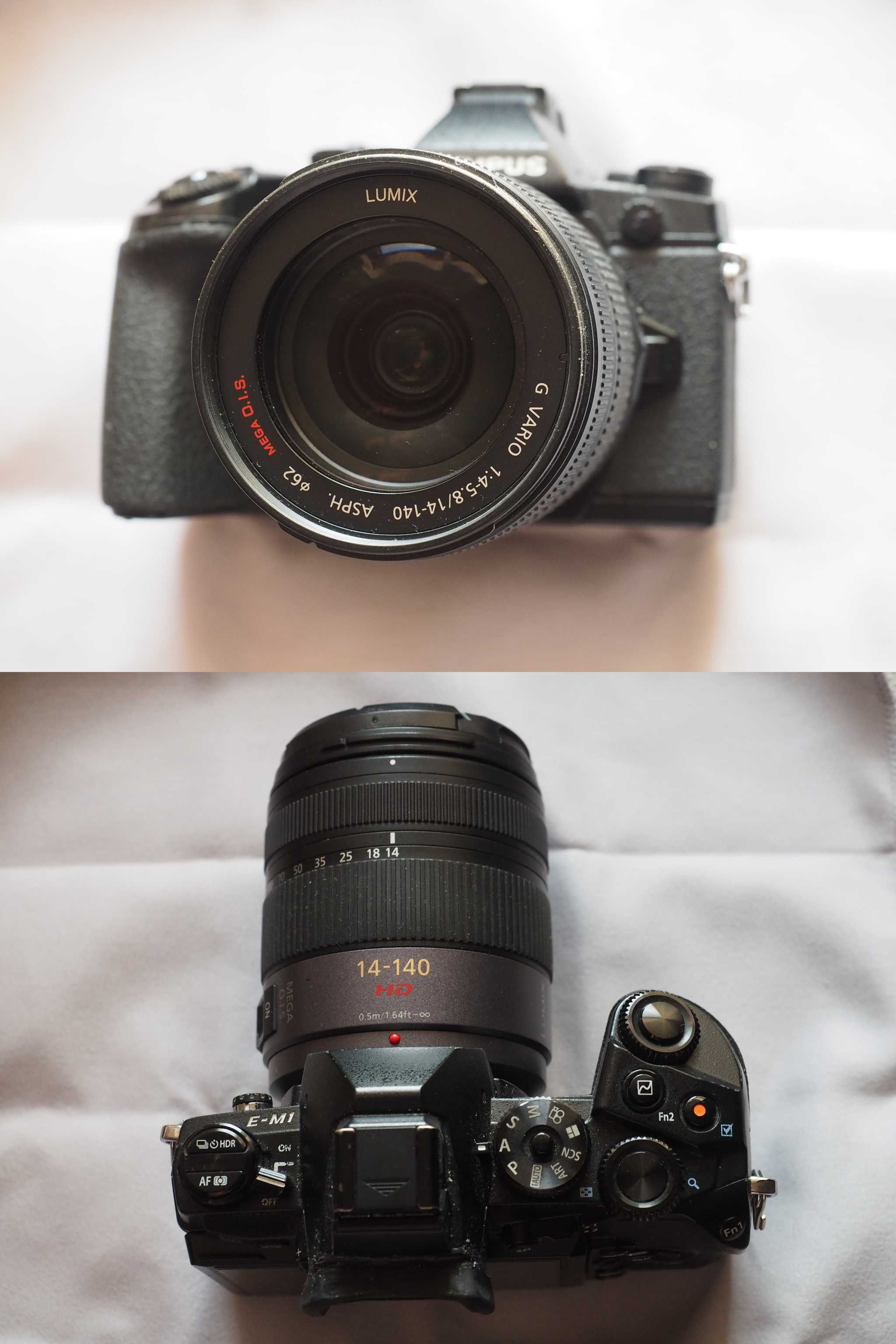 Olympus OMD-EM1 mk I + Lumix 14-140mm f4-5,8 + grip HLD7