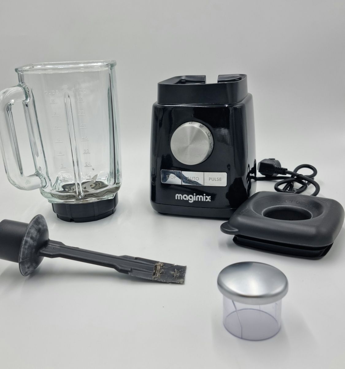 Blender Magimix kielichowy czarny 1300W mocny i cichy, zupy lody