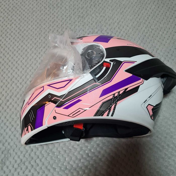 Capacete de motocicleta com tampa flip tamanho único (51-62)  novo