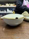 Rezerw Waza porcelanowa Zeh Scherzer Bavaria ecru złota elegancka 1792