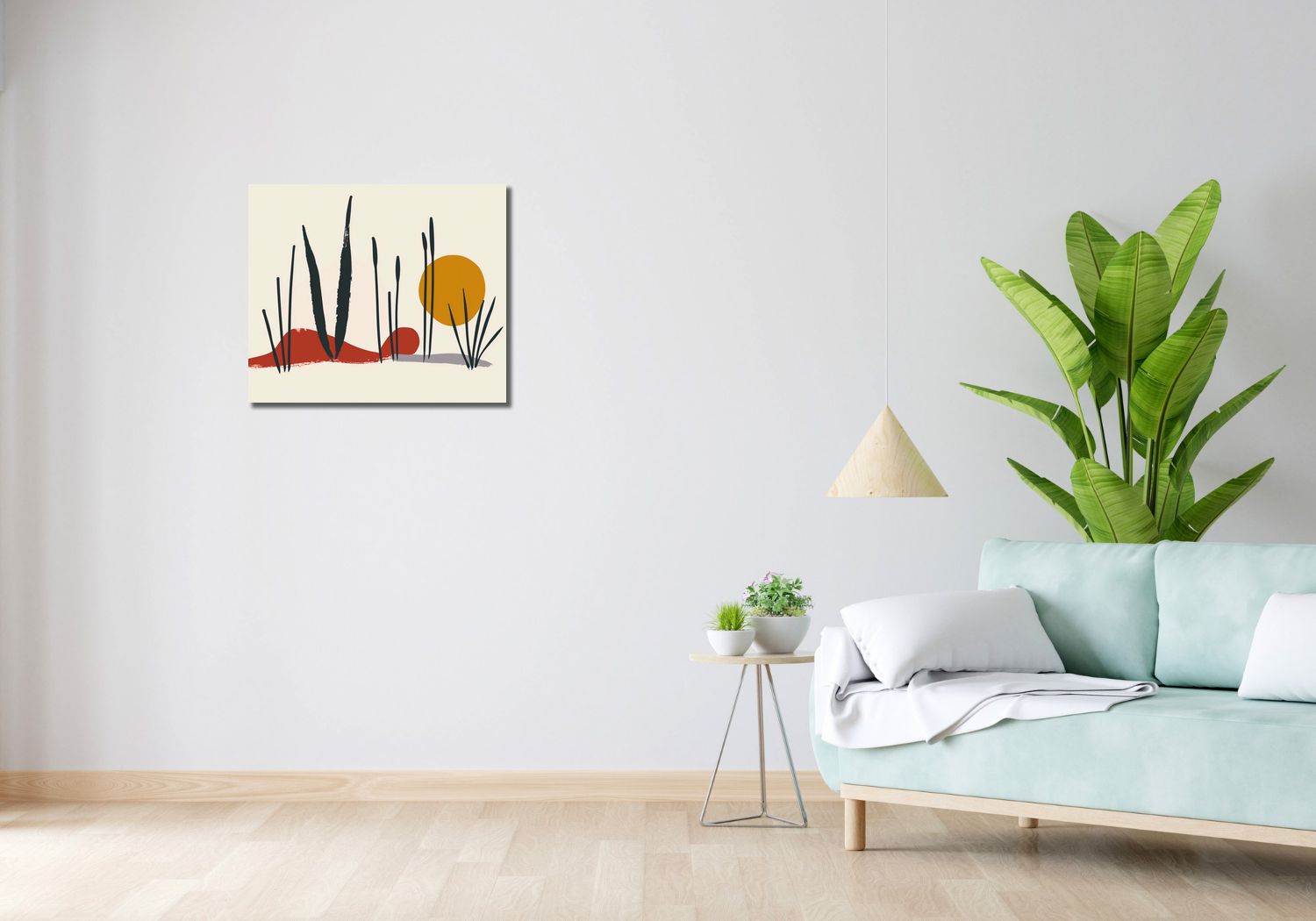 Obraz 60x50cm Trzcina przy Zachodzie
