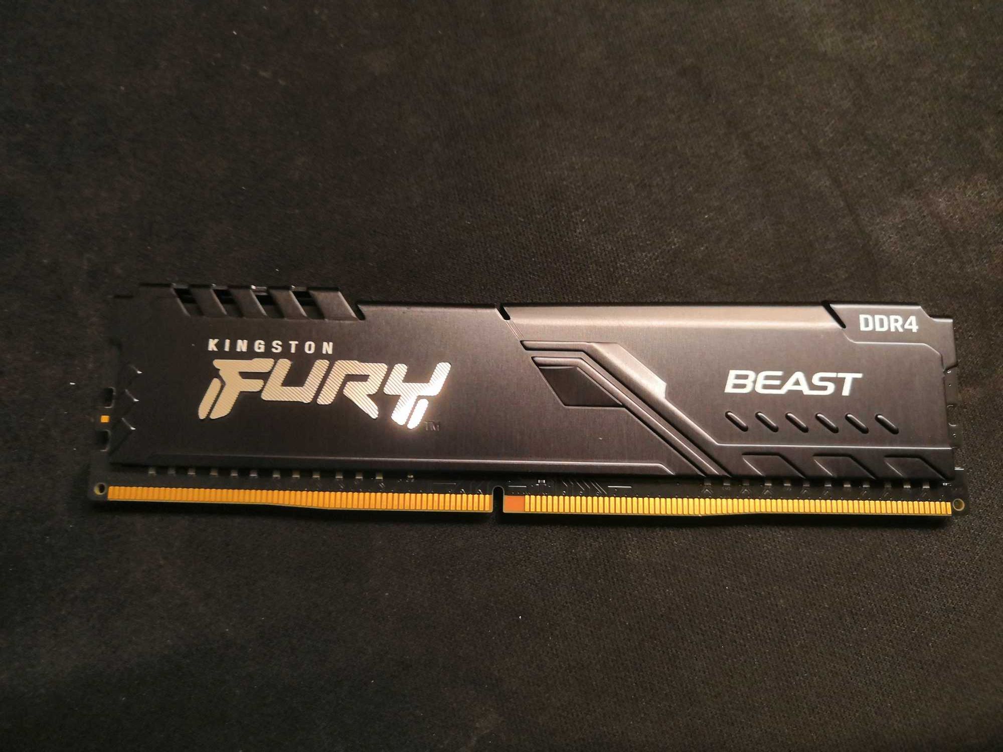 Memória Kingston Fury Beast 8GB (1x8GB) DDR4-2666MHz