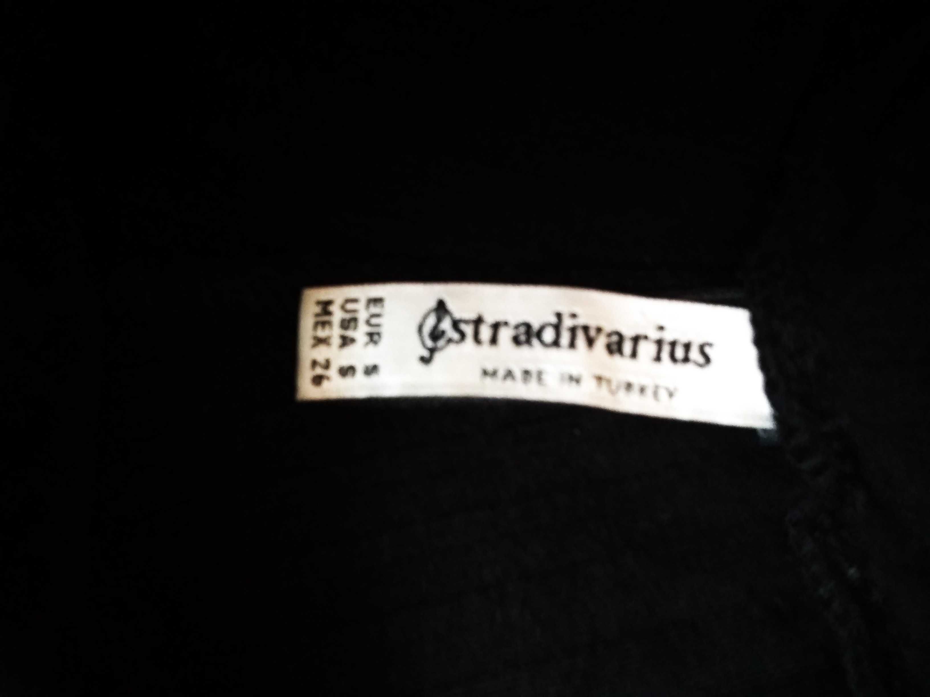 Spodnie czarne szerokie nogawki Stradivarius r.36