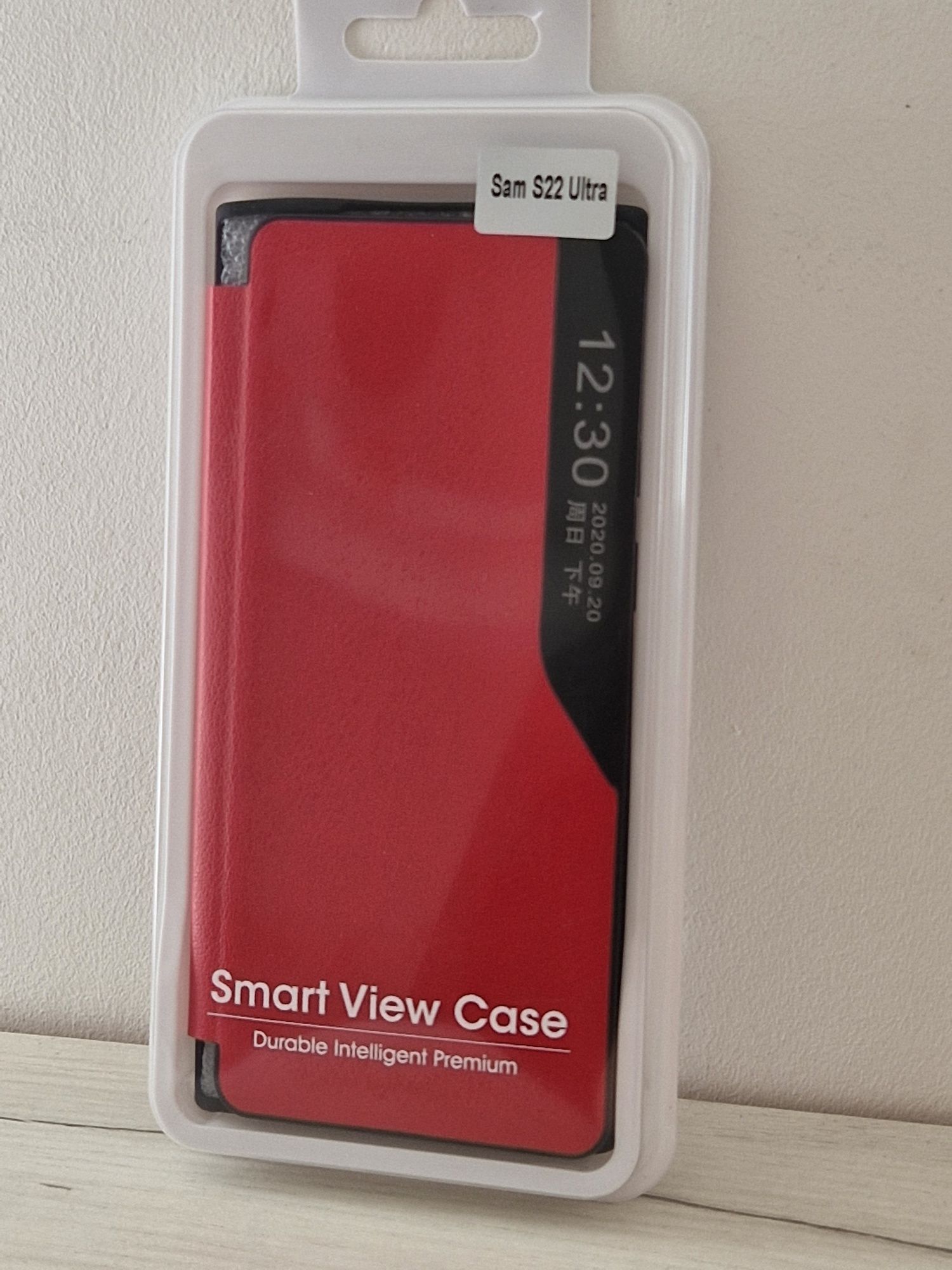 Kabura Smart View do Samsung Galaxy S22 Ultra czerwona