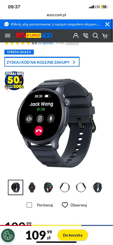 Smartwatch zeblaze nowy
