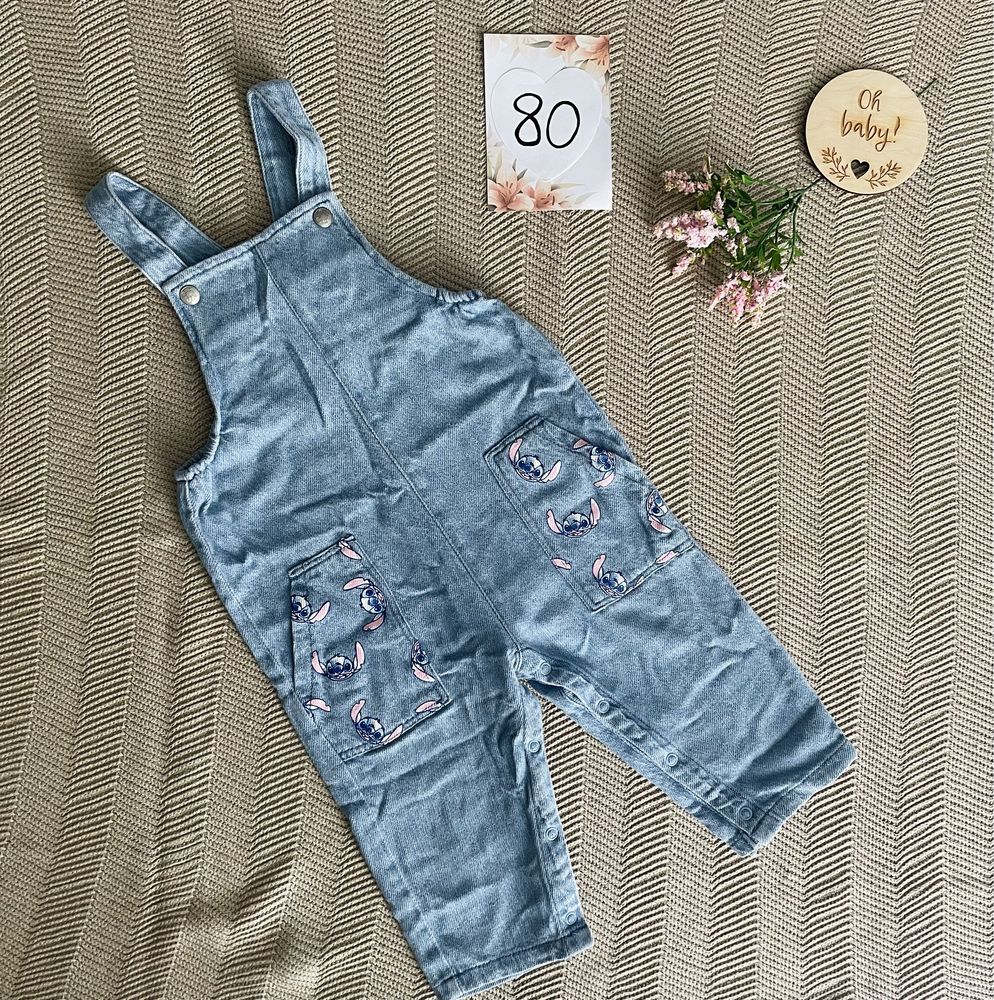 Wyprzedaż jak nowe ogrodniczki stich primark 80