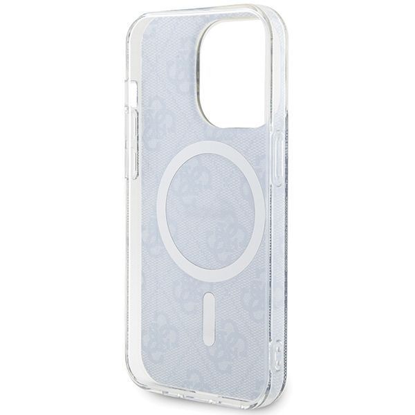 Guess Etui IML 4G MagSafe do iPhone 15 Pro Max 6.7", Niebieskie