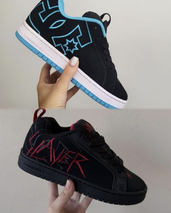 р36-45 Кросівки DC Court Graffik Black Pink Purple White Slayer