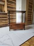 Stylowa konsola RTV, stolik – niciak z PRL – drewno, mid century style