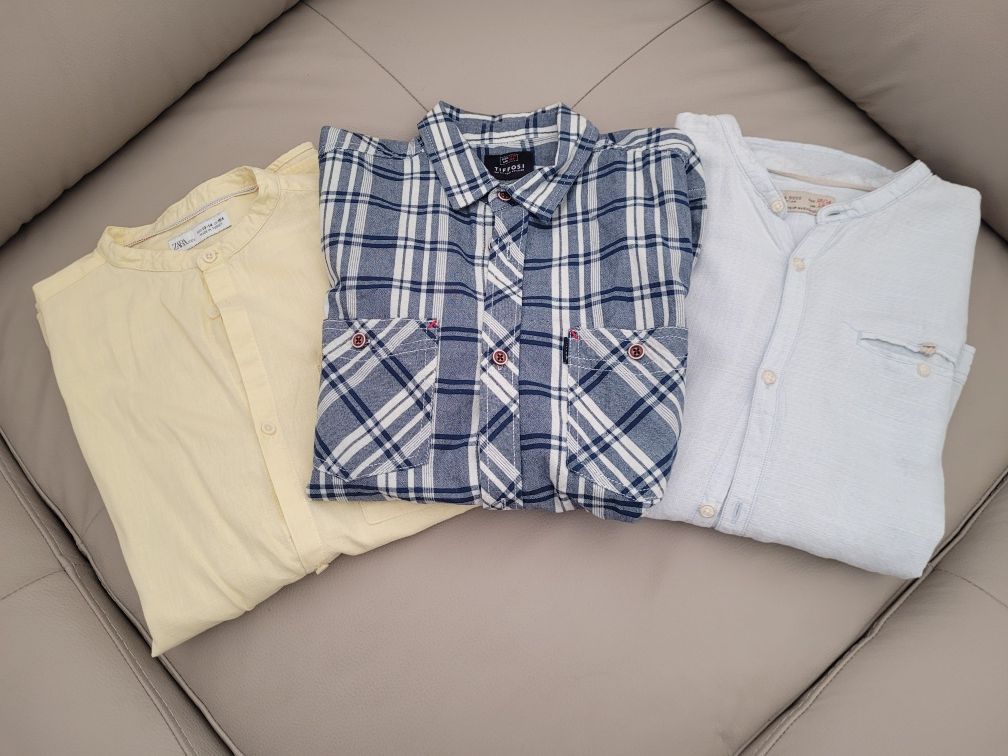 3 camisas 13-14 anos (Zara;Tiffosi )