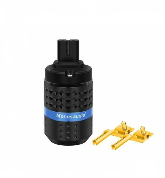 Wtyk C7 Monosaudio F182 - ósemka C7 - pozłacany
