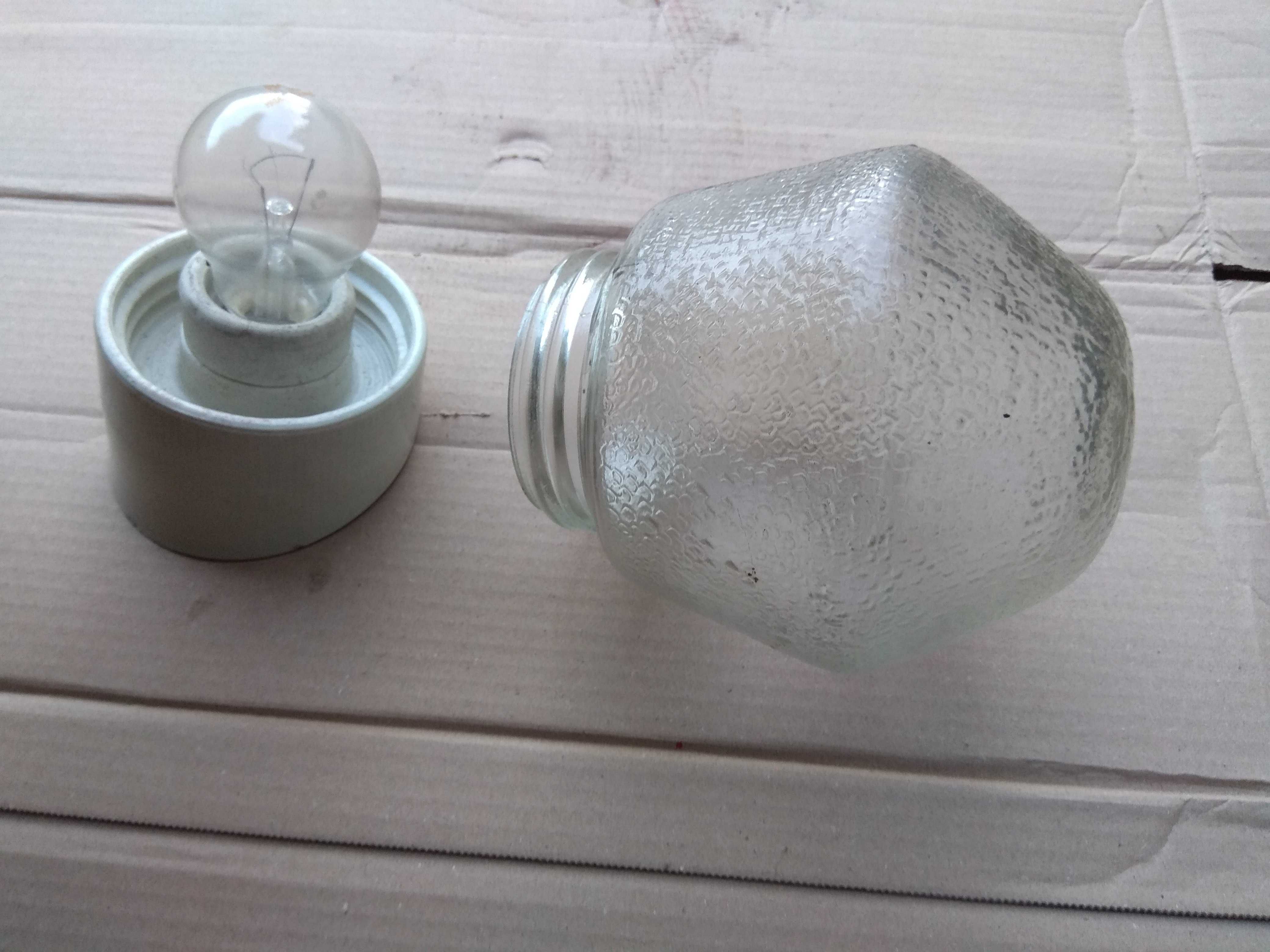 nowe Lampa zewnętrzna porcelanowa szklany klosz