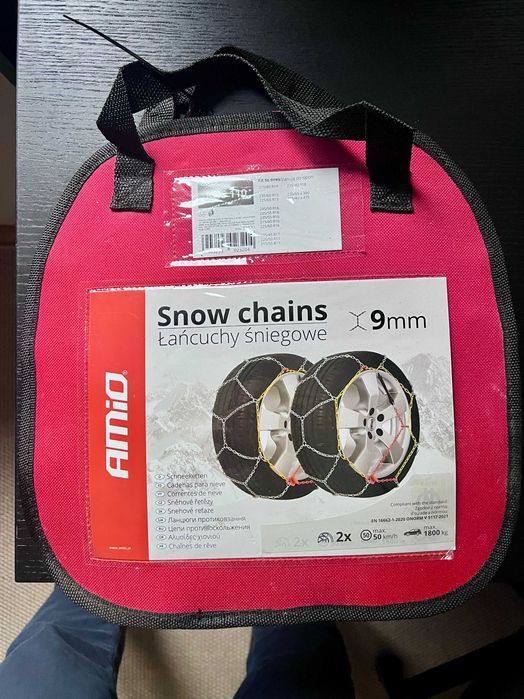 Łańcuchy śniegowe na koła R16 R17 R18 AMIO KNS 110 ONORM nowe