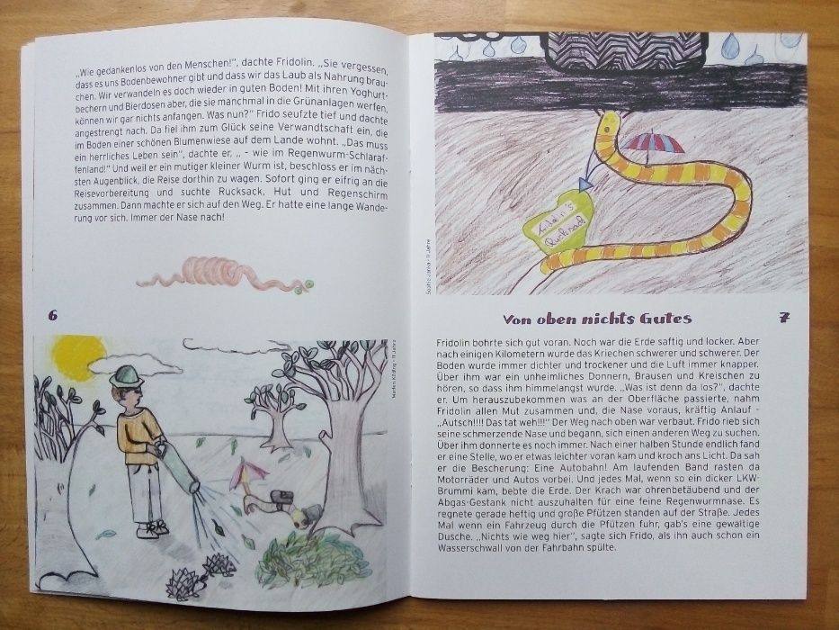 Книга "Die abenteuerliche Reise von Fridolin dem Regenwurm"