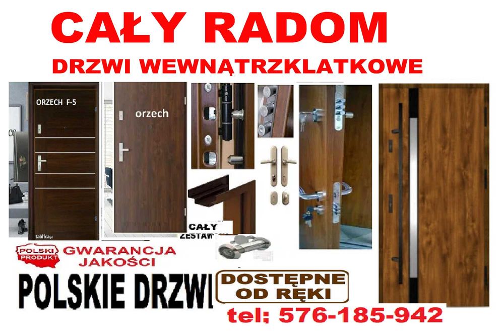 Drzwi WEJŚCIOWE zewnętrzne z MONTAŻEM do mieszkania w bloku klatkowe