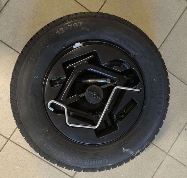 koło zapasowe lewarek wkrętka fiat panda II 2