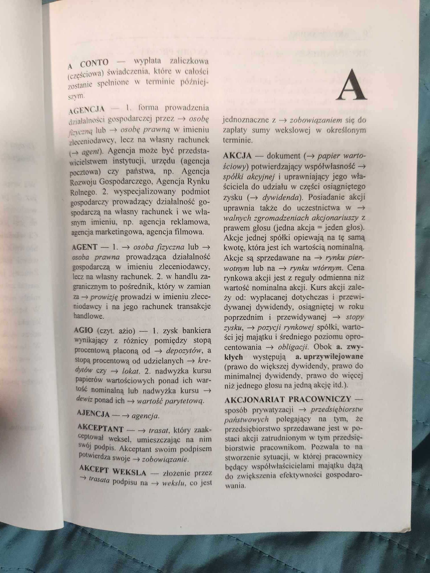 Szkolny słownik ekonomiczny Komosa 1998