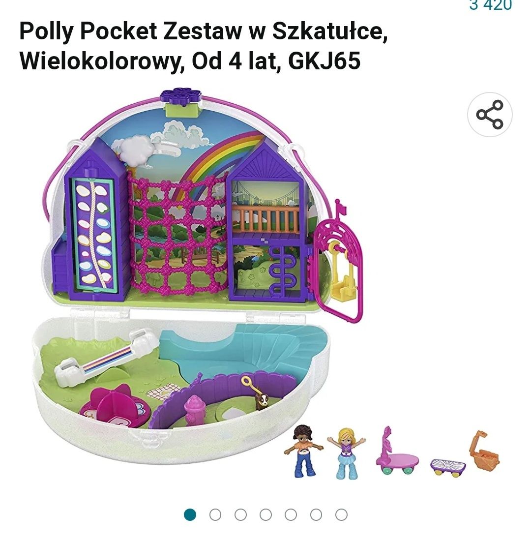 Zestaw Polly pocket plac zabaw