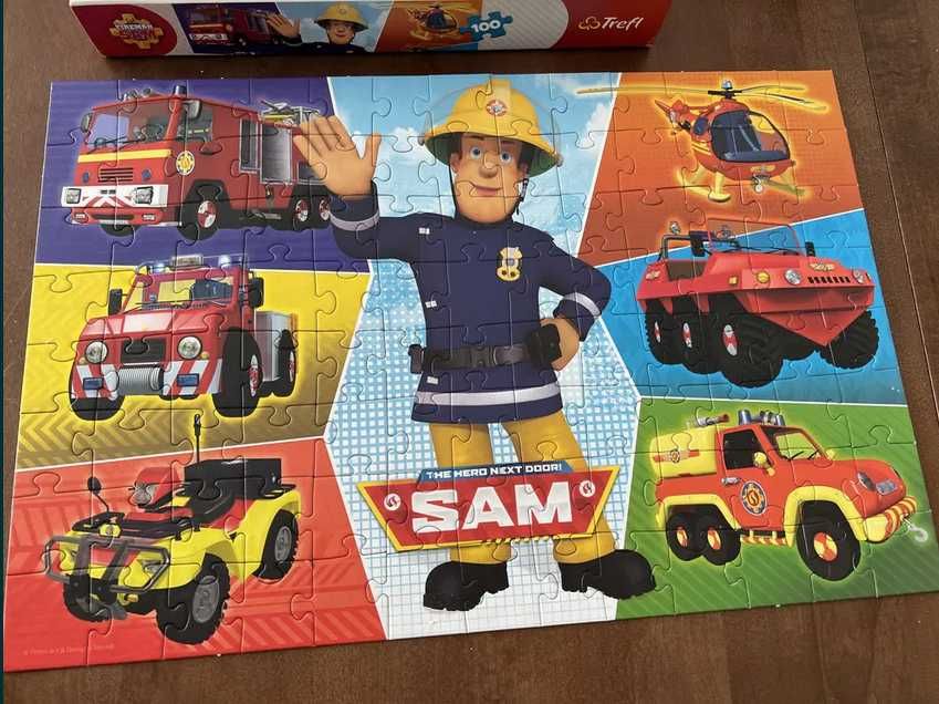Strażak Sam Pojazdy Trefl puzzle 100