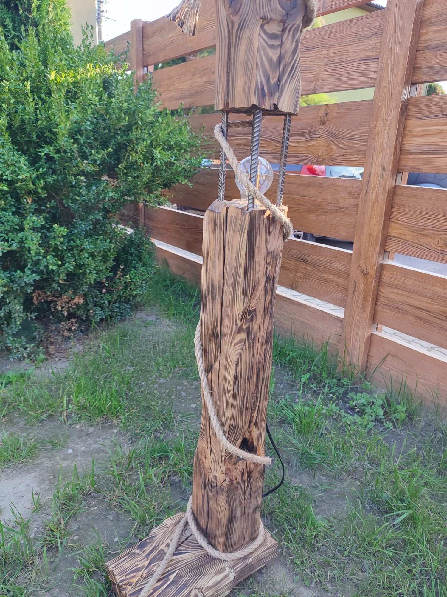 Lampa drewniana, kinkiet, lampa wiszaca