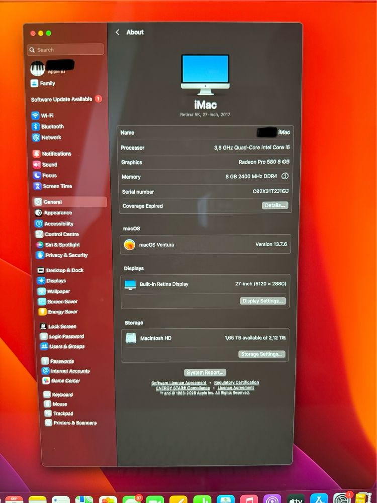 iMac 27-inch (2017) prateado