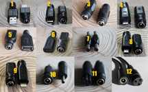 Переходник адаптер DC 5,5х2,1 USB Micro Mini Type-C Lightning 3,5 GX16