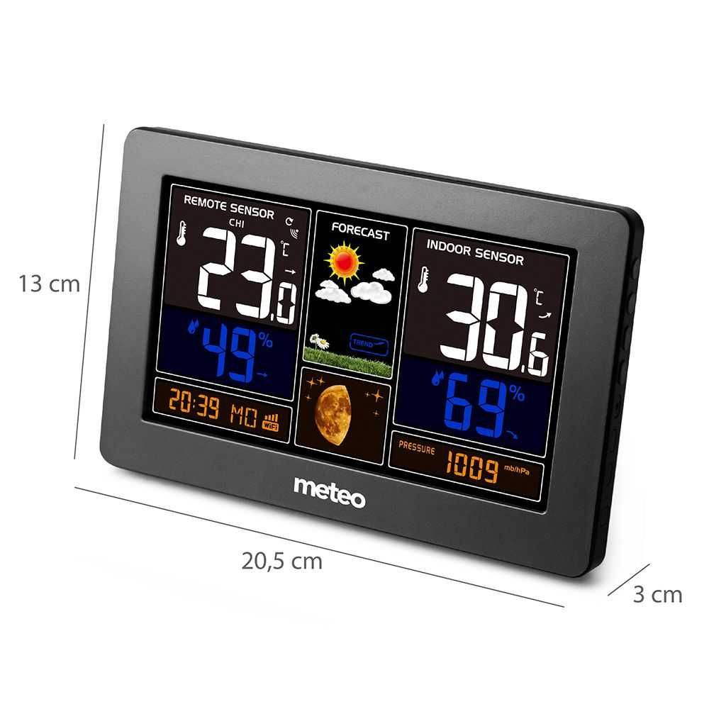 Stacja pogodowa Meteo SP95 WiFi - kolor, zasilacz, czujka - OUTLET!!!