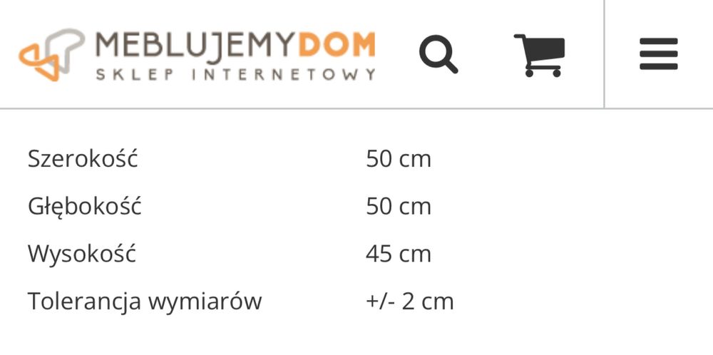 Stołek / puf tapicerowany aksamit granatowy