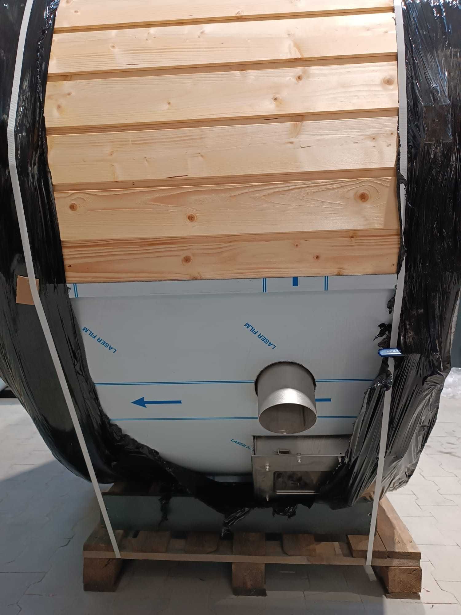 Balia Ogrodowa Bania Jacuzzi Hot Tub Gorąca Beczka Pokrywa Termiczna