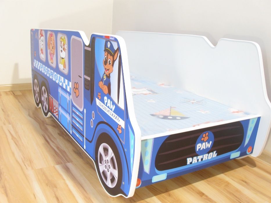 Łóżko dziecięce Psi PAW PATROL CIĘŻARÓWKA 140X70