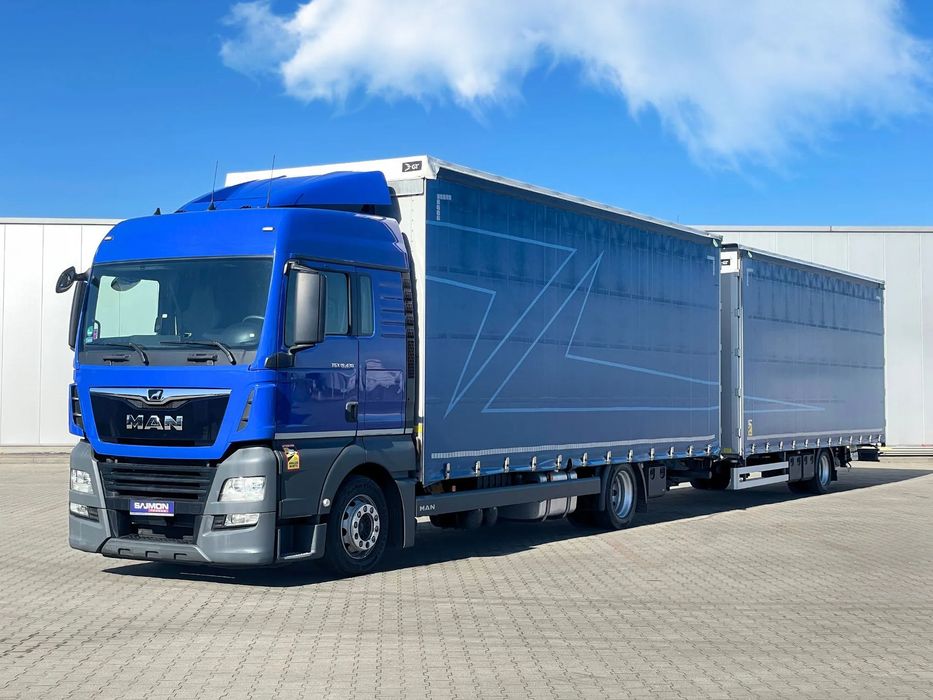 MAN TGX 18.430 / PRZEJAZDOWY / ZESTAW TANDEM 120M3 / 7,75 M + 7,75 M  jumbo przestrzenny przejazdowy