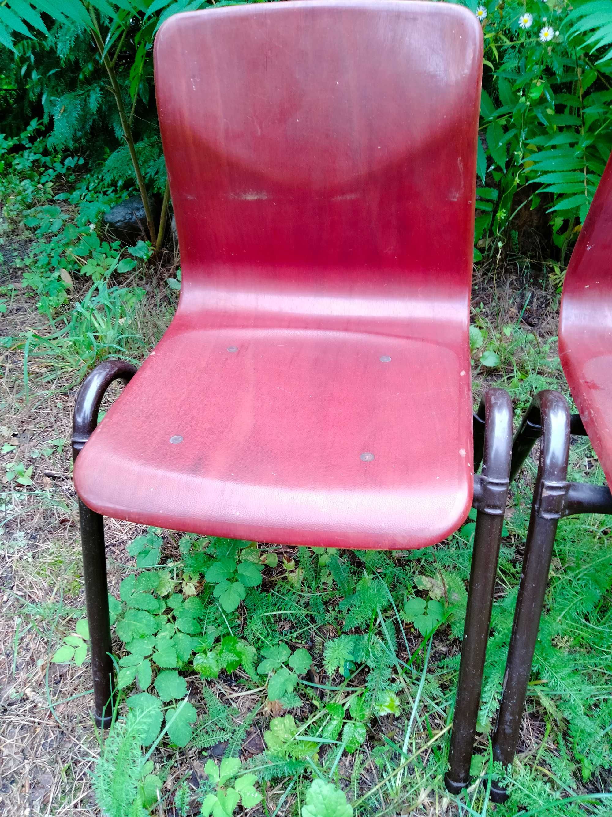 Krzesełka szkolne dziecięce Thur-Op-Seat lata 60.