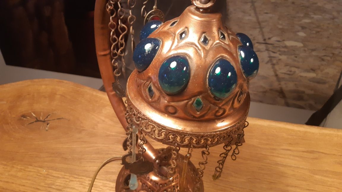 Stara lampa miedziana