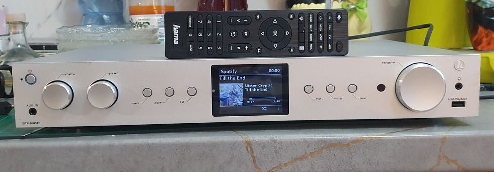 Tuner radiowy internetowy Hama DIT2100 z pilotem MSBT Spotify Bluetoot