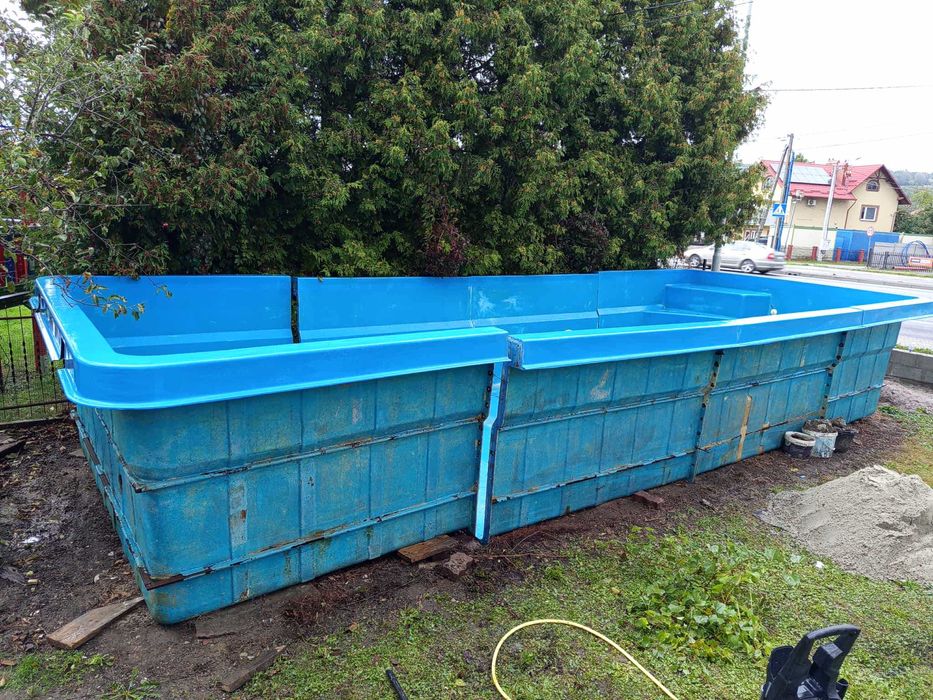 Używany basen do montażu rozmiar 3,5m x 9m x 1,6m