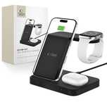 Tech-Protect Qi15W-A37/3In1 Wireless Charger For Android & Apple Black