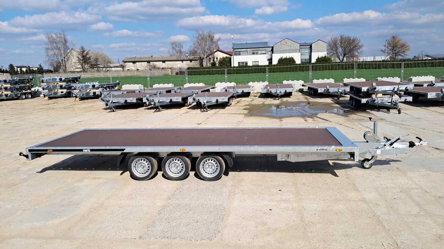 Długa laweta platforma Martz GT Plateau 600/3+najazdy DMC 3500kg NOWA