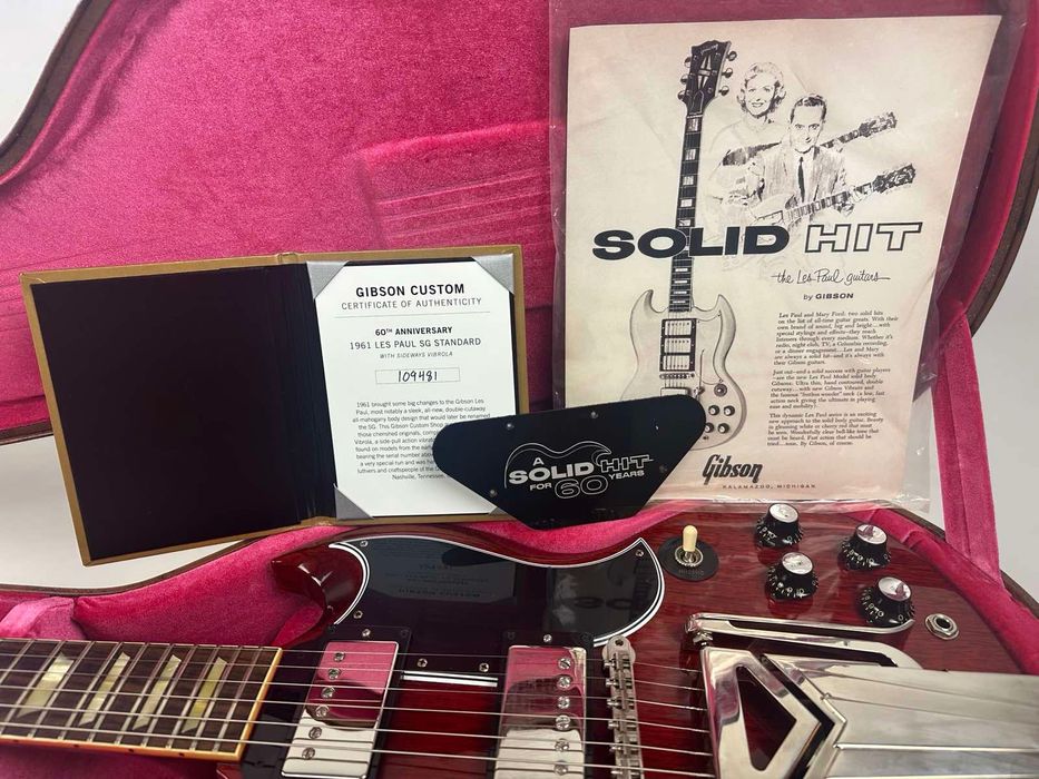 Gibson Custom Shop SG 60th Anniversary 1961 Sideways Vibro(mint,4600$)