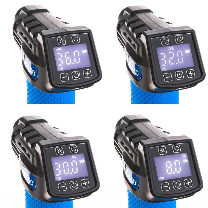 Акумуляторний компресор GEKO G80649 / 12V LCD (0,2-10,3 BAR)