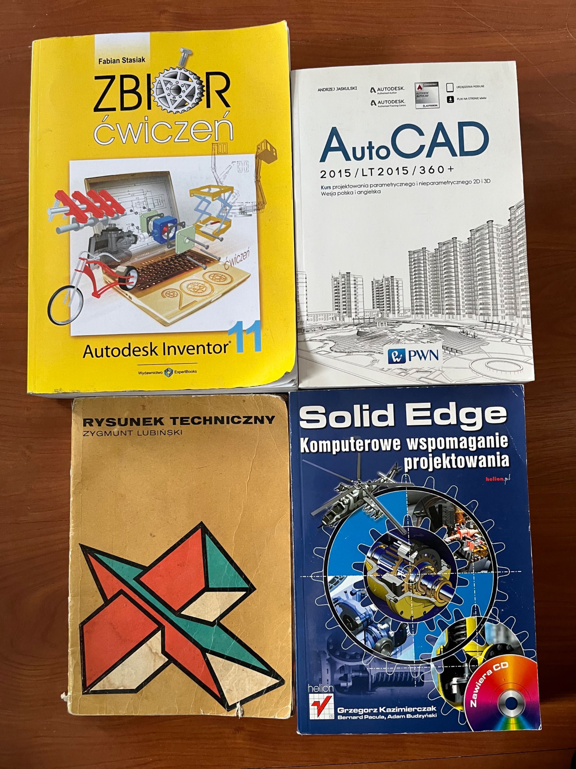 „Solid Edge” „AutoCAD” „Zbiór ćwiczeń” „Rysunek Techniczny”