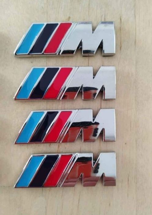 Símbolos BMW Pack M Laterais Mala 45mm 55mm 82mm