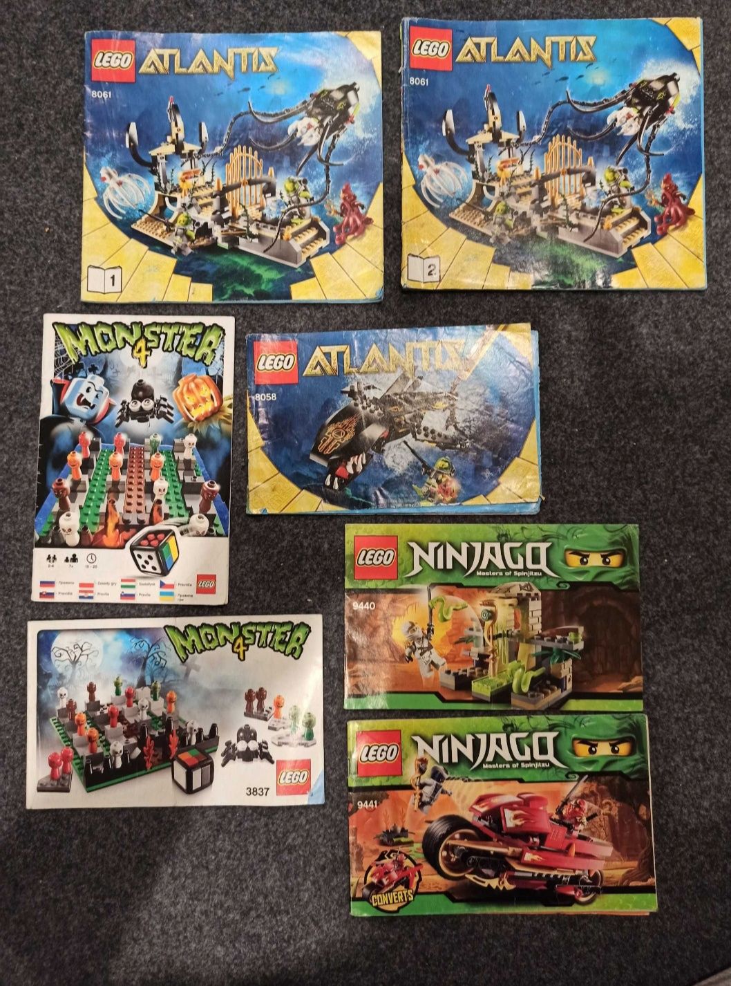 Instrukcje lego na sztuki. Lata 90' castle pirates town space technic